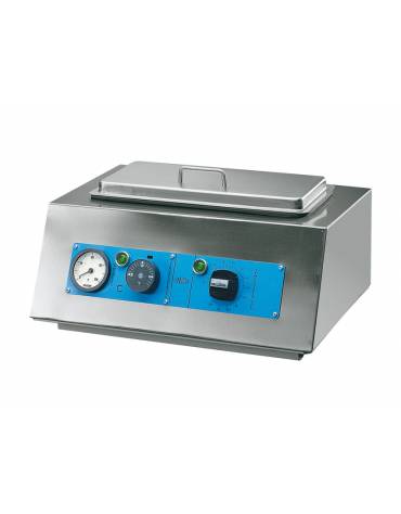 Sterilizzatore a secco "Gimette 7 in acciaio inox lucido 18/10 - 1,5 L - dim. int. mm 410 x 180 x 90h