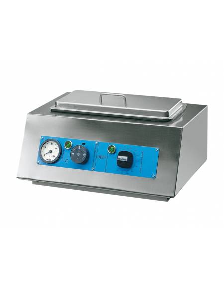 Sterilizzatore a secco "Gimette 7 in acciaio inox lucido 18/10 - 1,5 L - dim. int. mm 410 x 180 x 90h