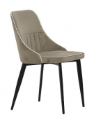 Sedia per interni con struttura in metallo verniciato, rivestimento in velluto colore a scelta - cm 43x46x81h