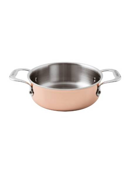Casseruola bassa in multistrato con 2 maniglie in acciaio inox - Ø cm 20 - altezza cm 7 - Lt 2,2 Casseruola bassa in multistrato con 2 maniglie in acciaio inox - Ø cm 20 - altezza cm 7 - Lt 2,2
