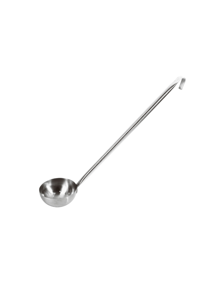 MESTOLO UNIPEZZO IN ACCIAIO INOX mm 120x420 lt. 0,50 - MESTOLI UNIPEZZO -  MESTOLI IN ACCIAIO - Utensili cucina acciaio - Dina Fo