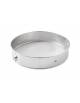 Setaccio rete pasticciere in acciaio inox con rete  a 10 fori per 2,5 cm/q - Diametro cm 30 - Altezza cm 6,5