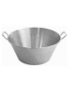 Colapasta tronco conico in acciaio inox con 2 maniglie - Diametro cm 40 - Altezza cm 20 - litri 17