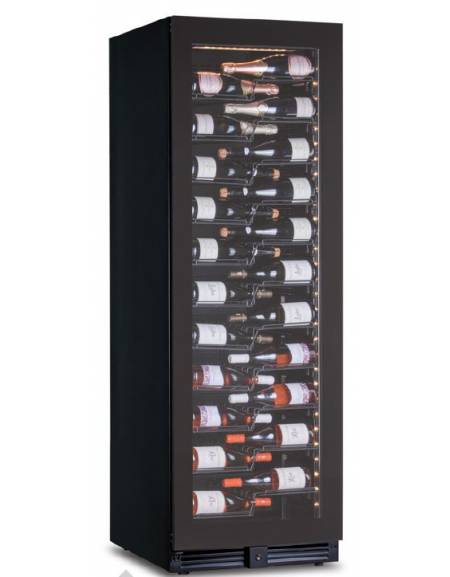 Vetrina per vini ventilata N°1 Zona di temperatura +2° +20°C - Capacità 128 bottiglie - cm 59,5x70x180,4h