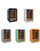Vetrina ventilata per vini bassa di vari colori - Capacità 36 Bottiglie cl. 75 - illuminazione al led - cm 54x55x83h