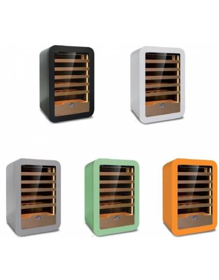 Vetrina ventilata per vini bassa di vari colori - Capacità 36 Bottiglie cl. 75 - illuminazione al led - cm 54x55x83h