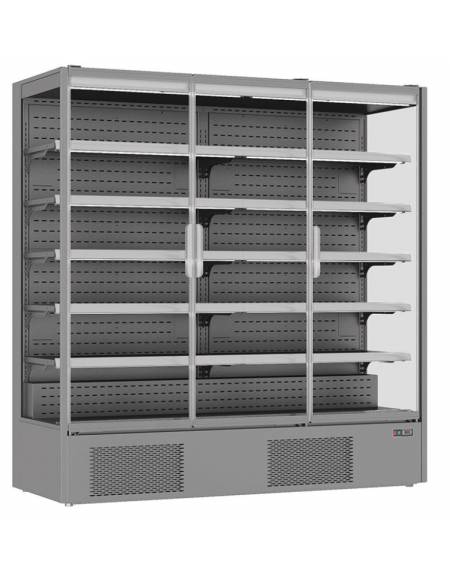 Murale refrigerato INOX per latticini e salumi cm 233x76x202h