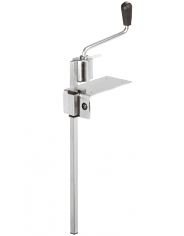 Apriscatole professionale da banco per scatole rotonde h da 8 a 50 cm - base da avvitare - cm 28x12,2x77,5