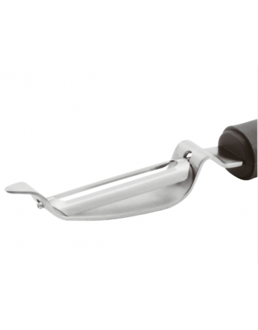 Sbucciatore a lama mobile in acciaio inox 18/10 con manicatura in polipropilene - lunghezza cm 18,5