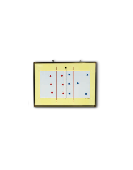 Lavagna magnetica per pallavolo con pedine, pennarello e cancellino Lavagna magnetica per pallavolo con pedine, pennarello e cancellino