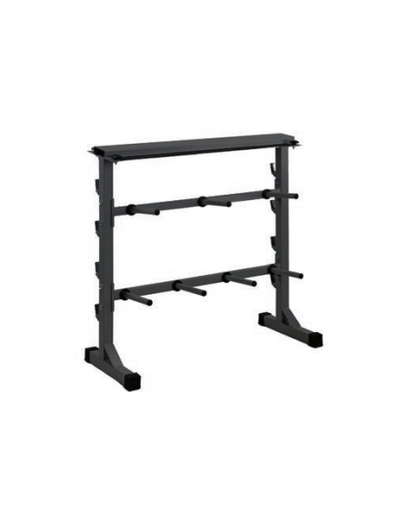 Rastrelliera porta manubri, dischi e bilancieri in acciaio verniciato