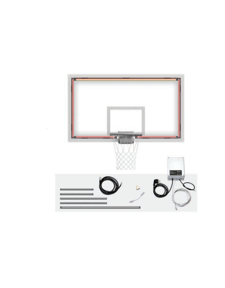 Kit sistema elettronico di segnalazione luminosa dello scadere dei 24 da applicare su tabellone basket