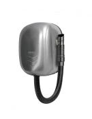 Asciugacapelli elettrico a pulsante con temporizzatore. Potenza 1600 W. Scocca di alluminio.