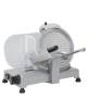 Affettatrice a gravità professionale lama cm 25 - AFFILATOIO FISSO - Capacità taglio cm 20x16,5 - Corsa carrello cm 23,5