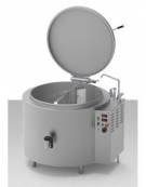 Pentola elettrica monoblocco tonda Lt 150 con mescolatore - Riscaldamento indiretto - Dimensioni esterne mm Ø 850x950