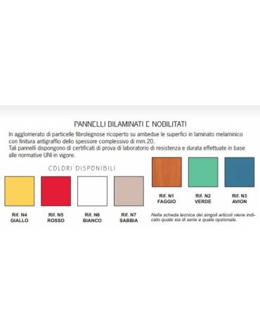 BANCO QUADRATO MONOPOSTO - DOPPIA GAMBA 65X65X52H