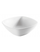 Ciotola quadrata in melamina - colore bianco - cm 17,5x17,5x7h