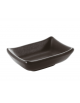 Ciotola rettangolare in melamina - colore nero - cm 9x7x2,5h