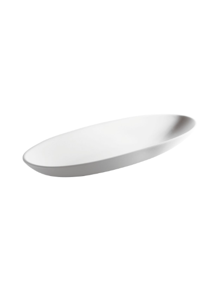 Ciotola in melamina, colore bianco - cm  21x21x11h