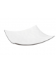 Vassoio in melamina - colore bianco - cm 18,5x18,5x4,5