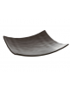 Vassoio in melamina - colore nero - cm 18,5x18,5x4,5