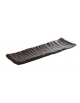 Vassoio in melamina - colore nero - cm 23,5x7,5x2h
