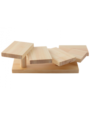 Espositore sushi 5 piani in legno - cm 32,5x25x10h