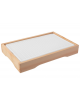 Contenitore sushi in legno con placca eutettica da riempire con acqua - cm 32x21,5x4,5h