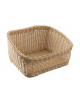 Cesto pane rettangolare in polipropilene colore Beige - cm 45x40 - Altezza cm 16/27