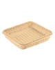 Cesto pane quasi quadrato in polipropilene colore Beige - GN 2/3 - cm  32,5x35,4x6,5h