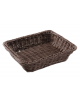 Cesto pane rettangolare in polipropilene colore Marrone - GN 1/2 - cm  32,5x26,5x6,5h