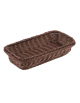 Cesto pane rettangolare in polipropilene colore Marrone - GN 1/3 - cm  32,5x17,5x6,5h