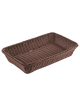 Cesto pane rettangolare in polipropilene colore Marrone - GN 1/1 - cm 53x32,5x10h