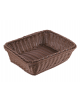 Cesto pane rettangolare in polipropilene colore Marrone - GN 1/2 -  cm 32,5x26,5x10h