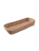Cesto pane rettangolare in polipropilene colore Beige - cm 40x20x5h