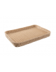 Cesto pane rettangolare in polipropilene colore Beige - cm 60x40x5h