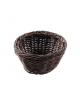 Cesto pane tondo in polipropilene colore Marrone - cm ø 16x8h