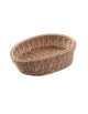 Cesto pane ovale in polipropilene colore Beige - cm 32X23X7h