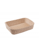 Cesto pane rettangolare in polipropilene colore Beige - cm 40x30x10h