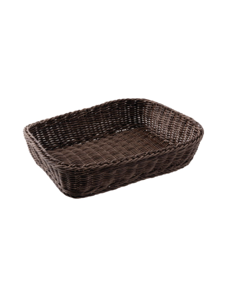 Cesto pane in  Polipropilene cm 40x30x10h - colore marrone