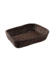 Cesto pane rettangolare in polipropilene colore Marrone - cm 40x30x10h