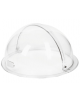 Coperchio roll-top in PMMA con maniglia cromata per cesto pane rotondo - cm Ø38x20h