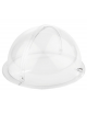 Coperchio roll-top in PMMA con pomolo cromato per cesto pane rotondo - cm Ø38x20h
