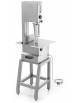 Segaossa inox da pavimento con nastro lunghezza cm 202 - Altezza di taglio cm 29 - Piano di taglio cm 47,5x49 -TRIFASE