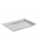Vassoio espositore rettangolare in acciaio inox - cm 29x21x2h