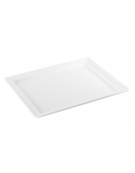Vassoio in melamina di colore bianco - cm 32,5x26,5 - GN 1/2