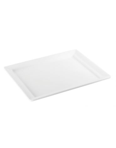 Vassoio in melamina di colore bianco - cm 32,5x26,5 - GN 1/2