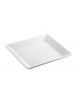 Vassoio quadrato in melamina di colore bianco - cm 18x18