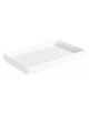 Vassoio espositore per buffet in melamina colore bianco - GN 1/4 - cm 26,5x16,2x3h