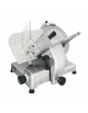 Affettatrice a gravità in alluminio anodizzato, affilatoio fisso - Ø lama mm 350 - Taglio utile cm 33x22,5